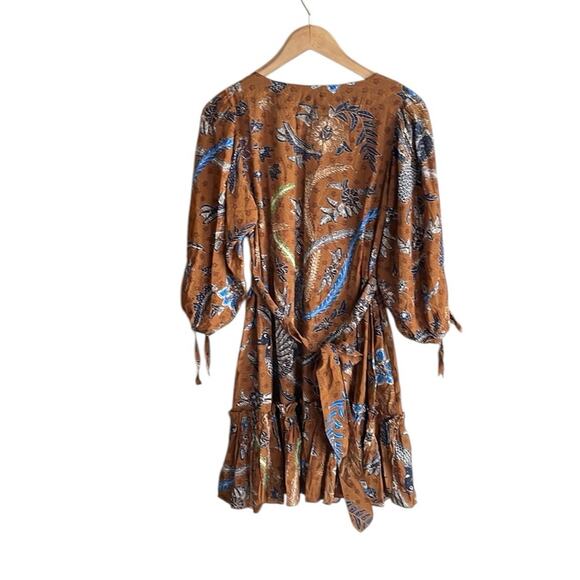 CARA CARA Millbrook Paisley-print Dress In Batik Brown - Picture 3 of 16